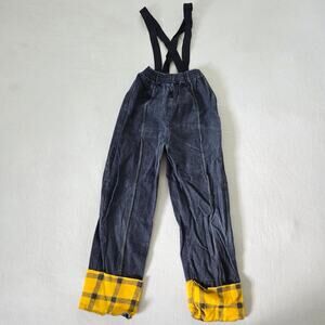 Vintage Black Suspender Jeans 5t/6